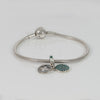 Pulsera Pandora de Plata 925 cadena de serpiente Moments y Charm colgante en plata de ley Trébol Brillante