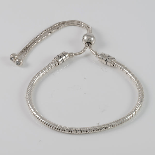 Pulsera Pandora en plata 925 Moments de Cadena de Serpiente con Cierre Magnético Deslizante