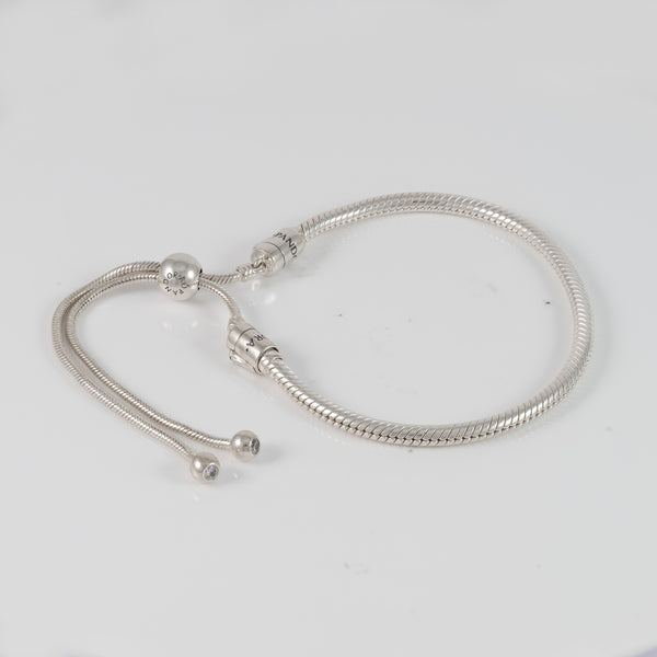 Pulsera Pandora en plata 925 Moments de Cadena de Serpiente con Cierre Magnético Deslizante