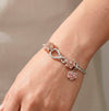 Pulsera Pandora en plata 925 Moments Nudo Infinito de Cadena de Serpiente y charms