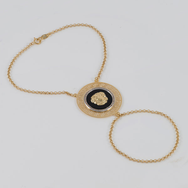 Pulsera pasamanos oro 18k 750