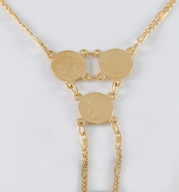 Pulsera pasamanos Medallas oro 18k 750