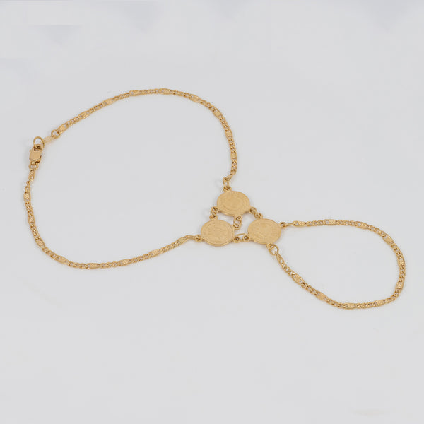 Pulsera pasamanos Medallas oro 18k 750