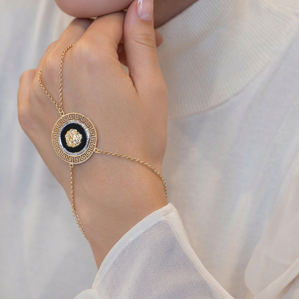 Pulsera pasamanos oro 18k 750