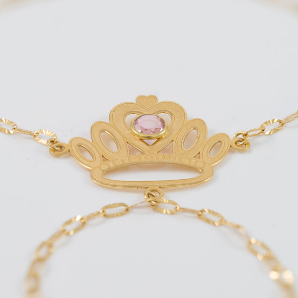 Pulsera pasamanos Corona oro 18k 750