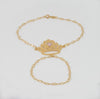 Pulsera pasamanos Corona oro 18k 750