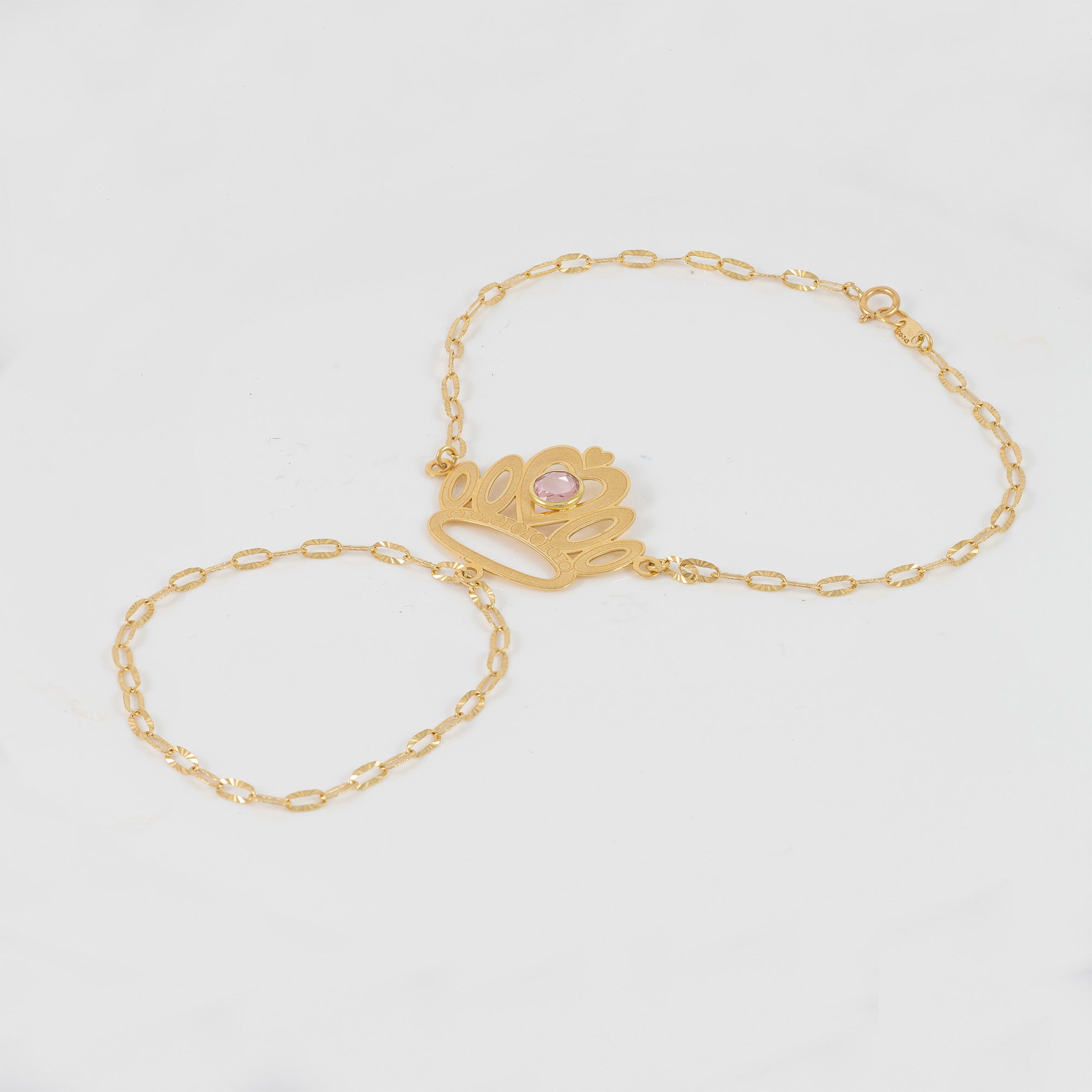 Pulsera pasamanos Corona oro 18k 750