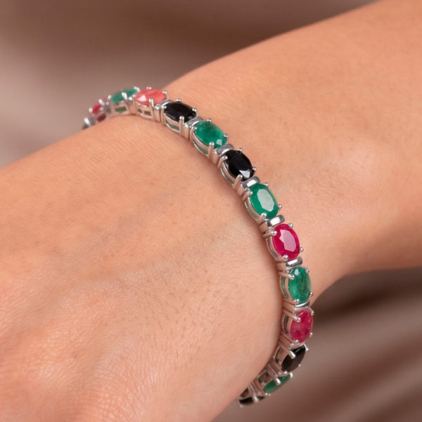 Pulsera en Plata 925 y Gemas