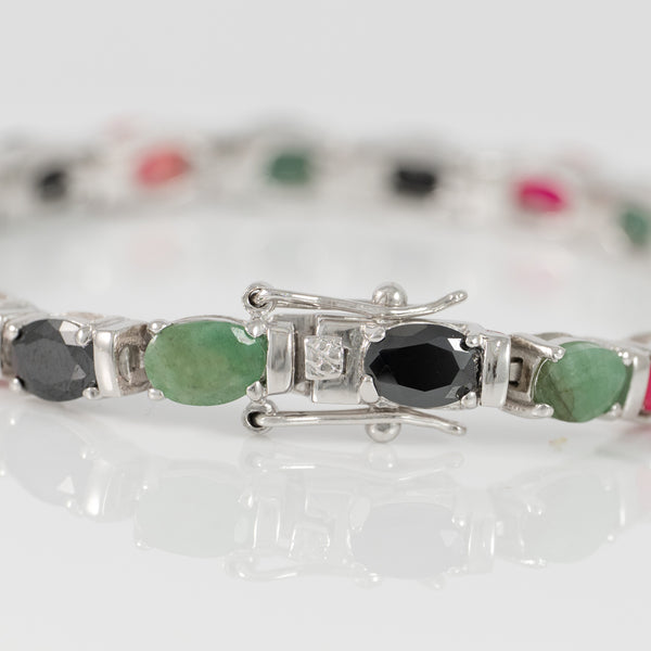 Pulsera en Plata 925 y Gemas