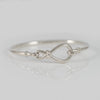Pulsera rígida Pandora en plata 925 Nudo Infinito