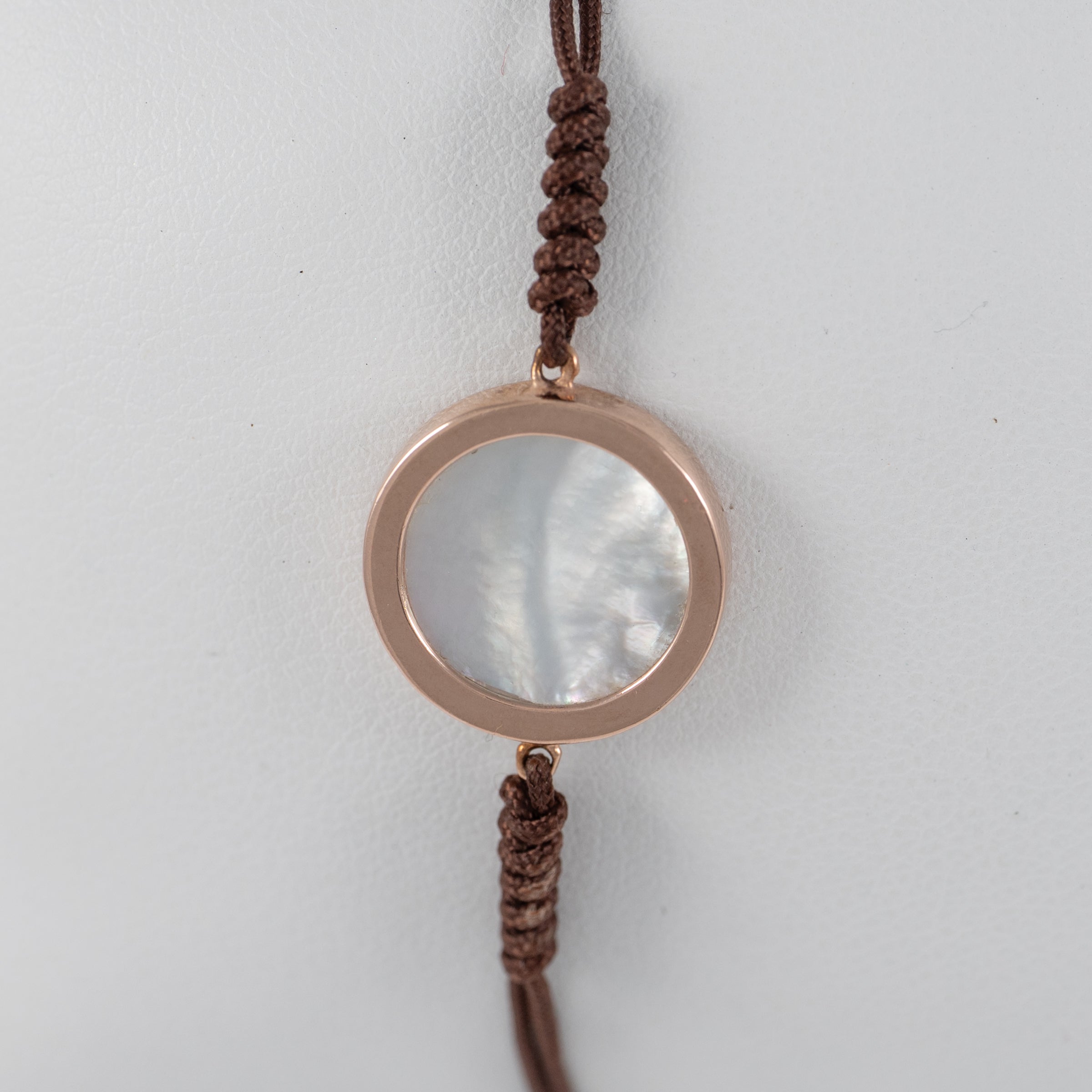 Pulsera Tous Tartan Disco en Plata Vermeil Rosa y Nácar