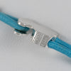 Pulsera Tous elástica turquesa con motivo Oso en plata 925