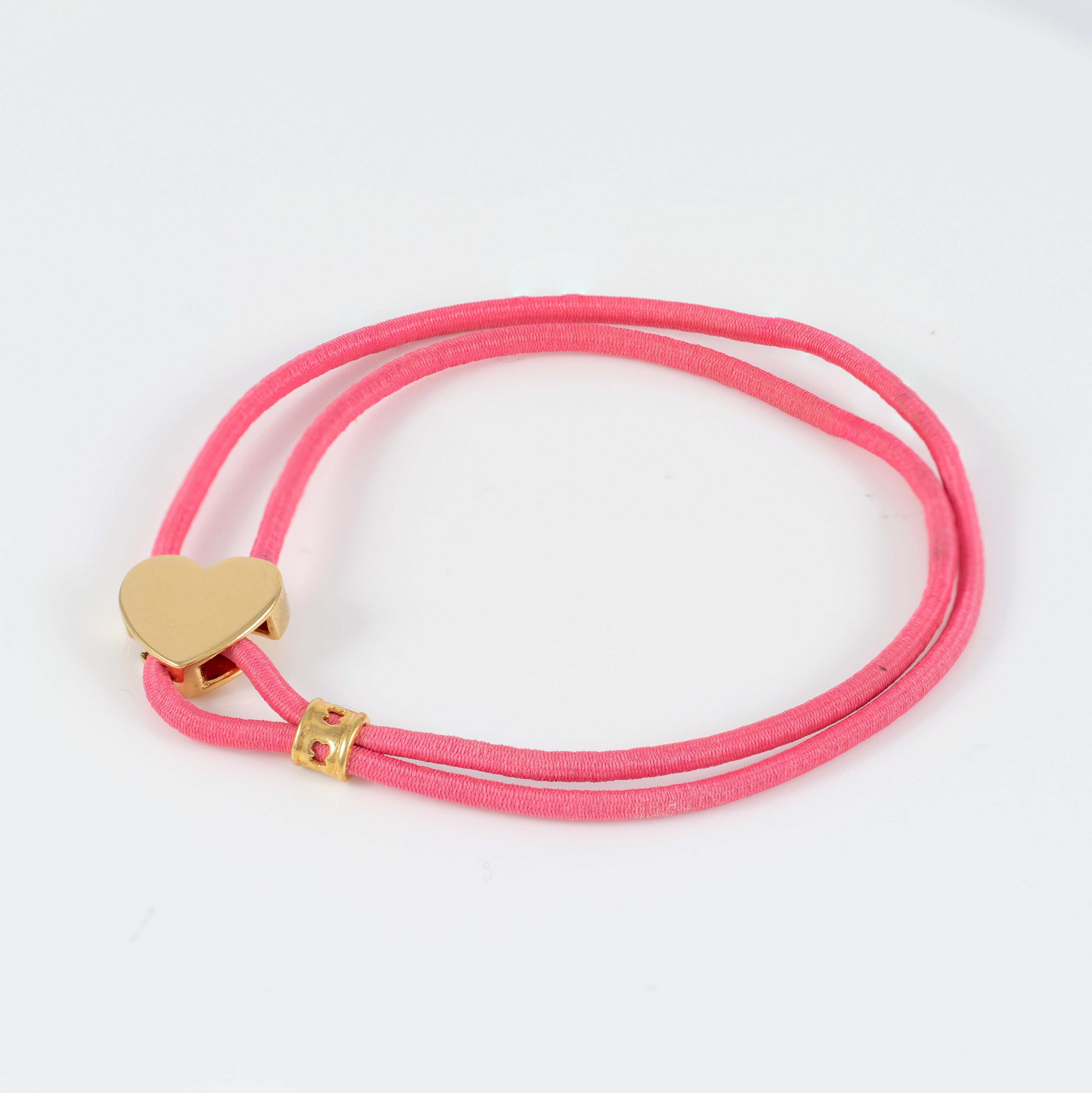 Pulsera Tous elástica Fucsia con Corazón en plata vermeil Sweet Dolls