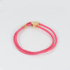 Pulsera Tous elástica Fucsia con Corazón en plata vermeil Sweet Dolls