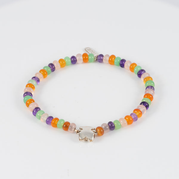 Pulsera Tous elástica con Gemas y motivo Oso de Plata 925 Bold Motiff