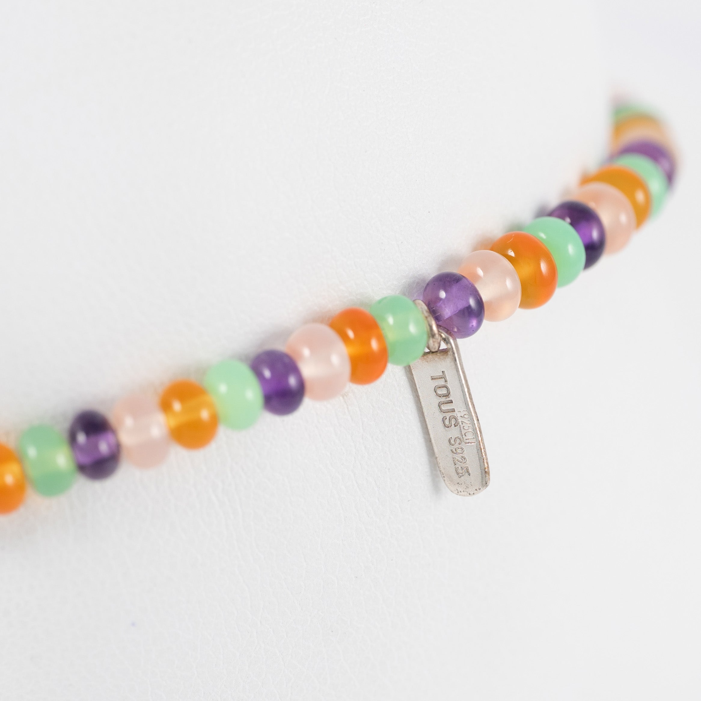 Pulsera Tous elástica con Gemas y motivo Oso de Plata 925 Bold Motiff