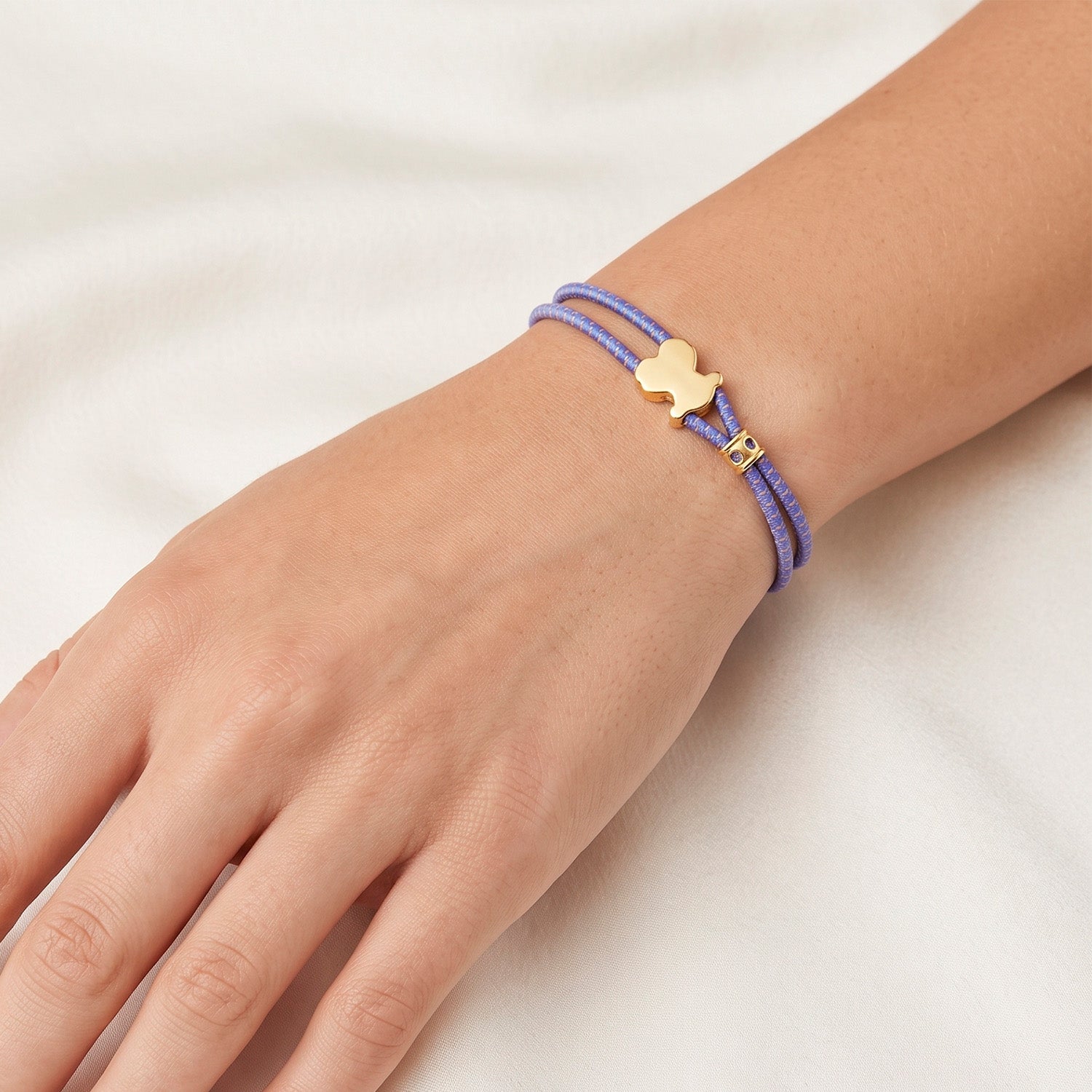Pulsera Tous elástica motivo Oso en Plata Vermeil 925 Sweet Dolls