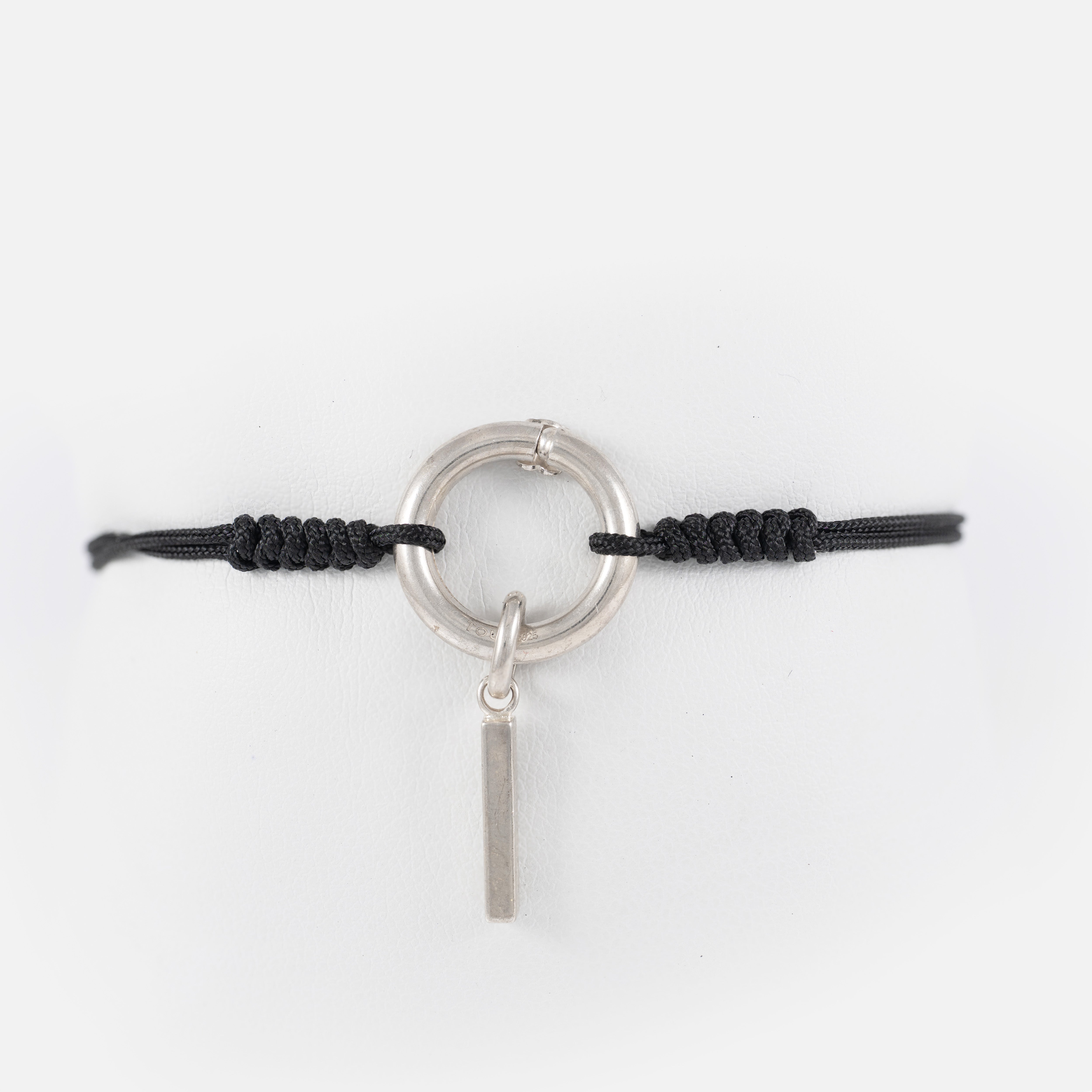 Pulsera Tous Hold en Plata 925 y cordón negro
