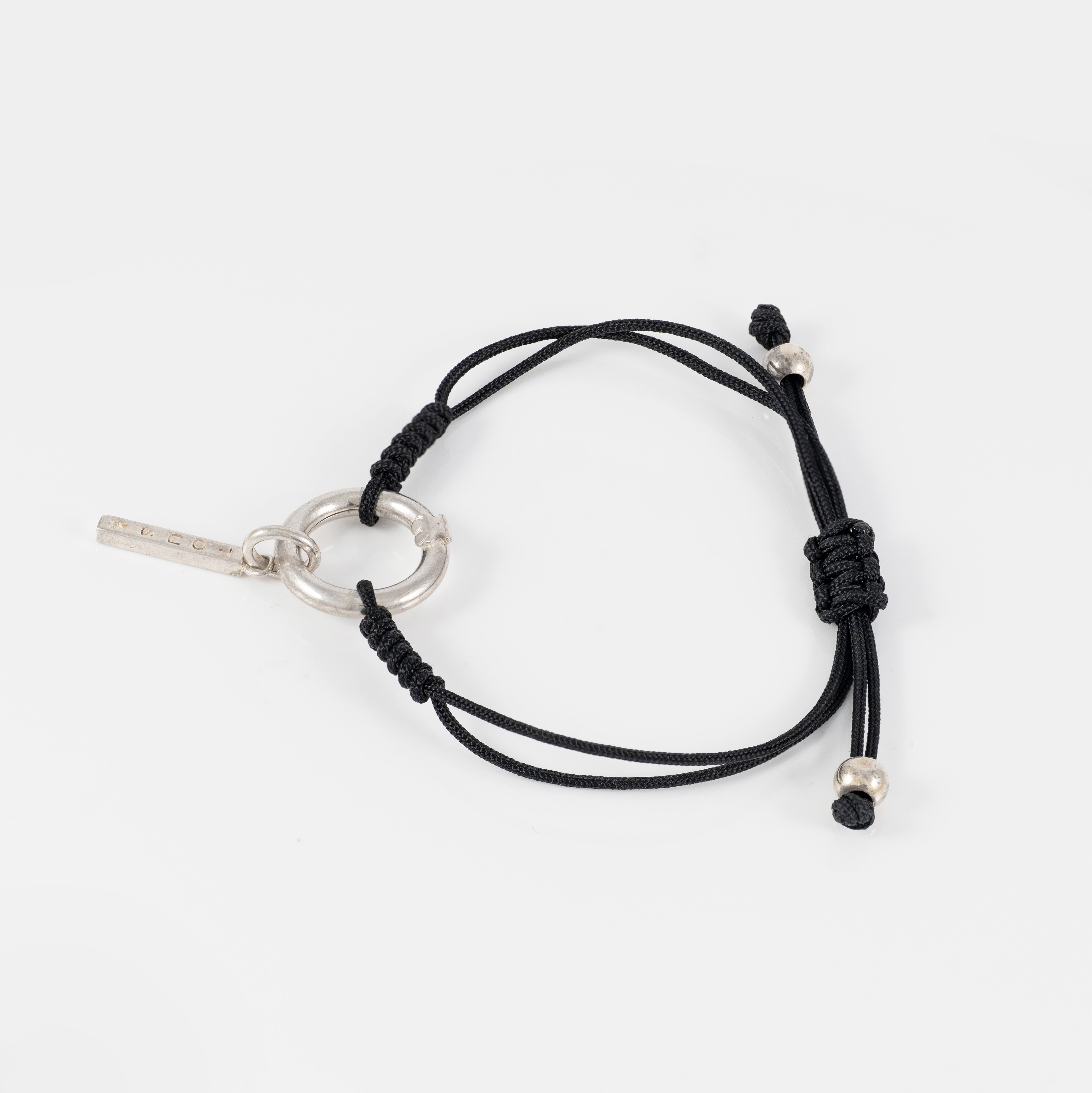 Pulsera Tous Hold en Plata 925 y cordón negro