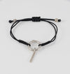 Pulsera Tous Hold en Plata 925 y cordón negro