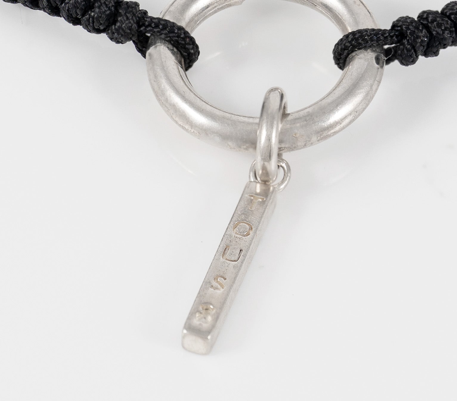 Pulsera Tous Hold en Plata 925 y cordón negro