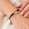 Pulsera Tous Hold en Plata 925 y cordón negro