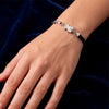 Pulsera Tous en plata 925 y cuero trenzado Sweet Dolls