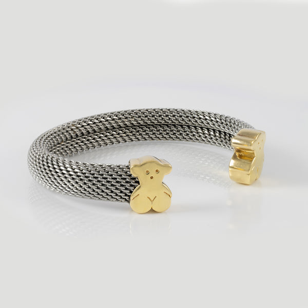 Pulsera Tous en oro amarillo 18k y acero Sweet Dolls