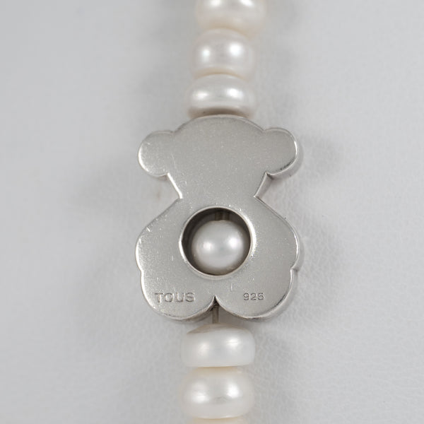 Pulsera Tous de perlas y plata 925  motivo oso Sweet Dolls