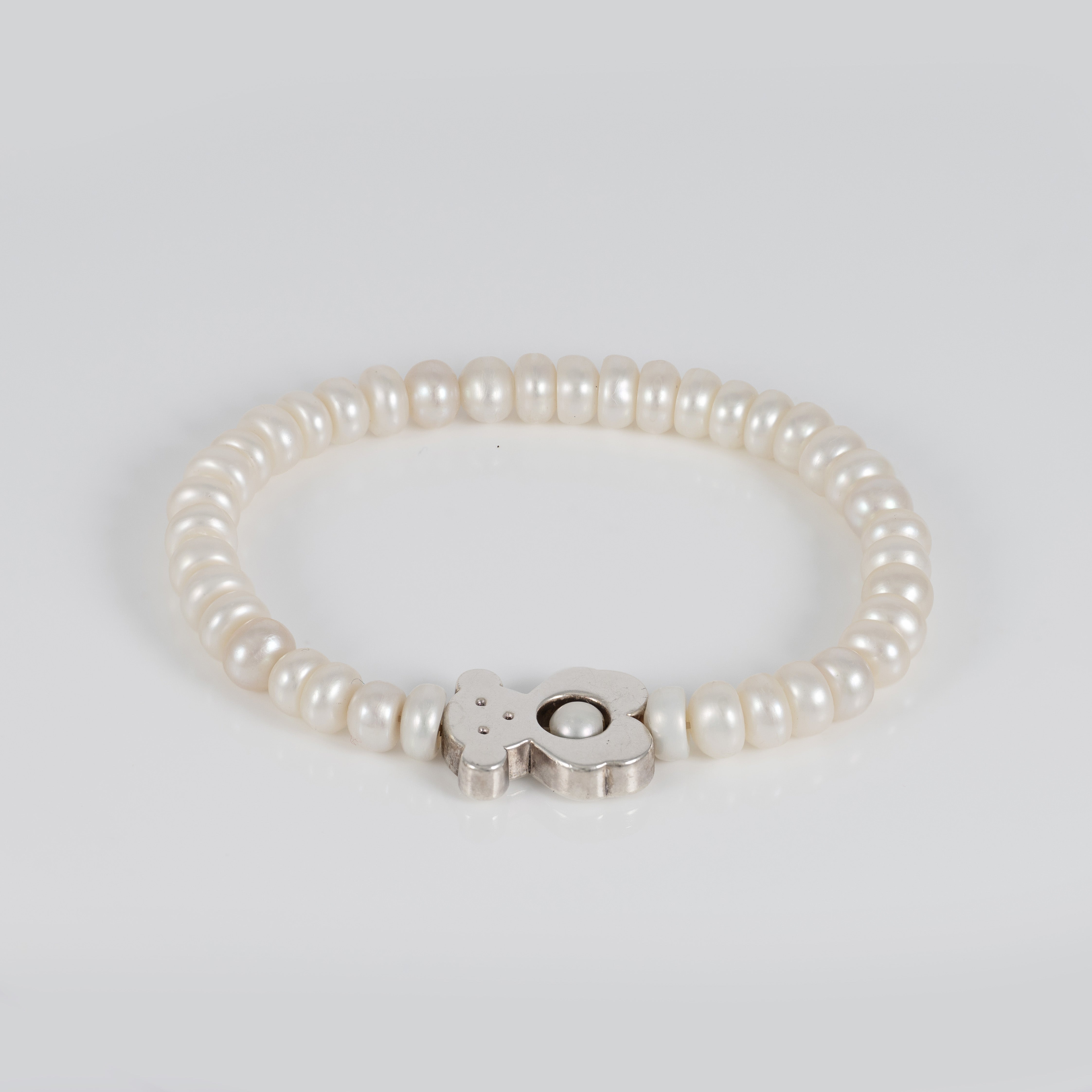 Pulsera Tous de perlas y plata 925  motivo oso Sweet Dolls