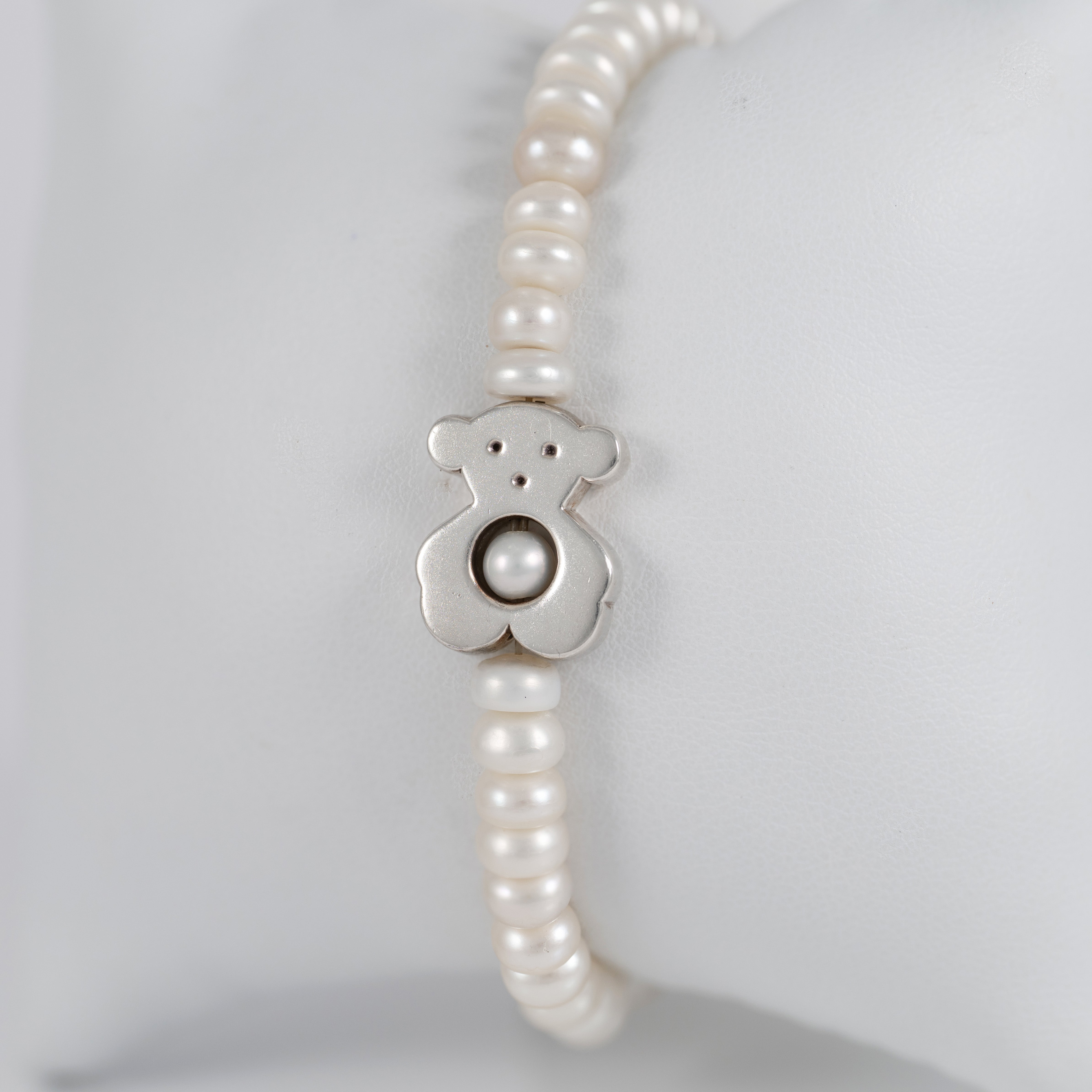 Pulsera Tous de perlas y plata 925  motivo oso Sweet Dolls