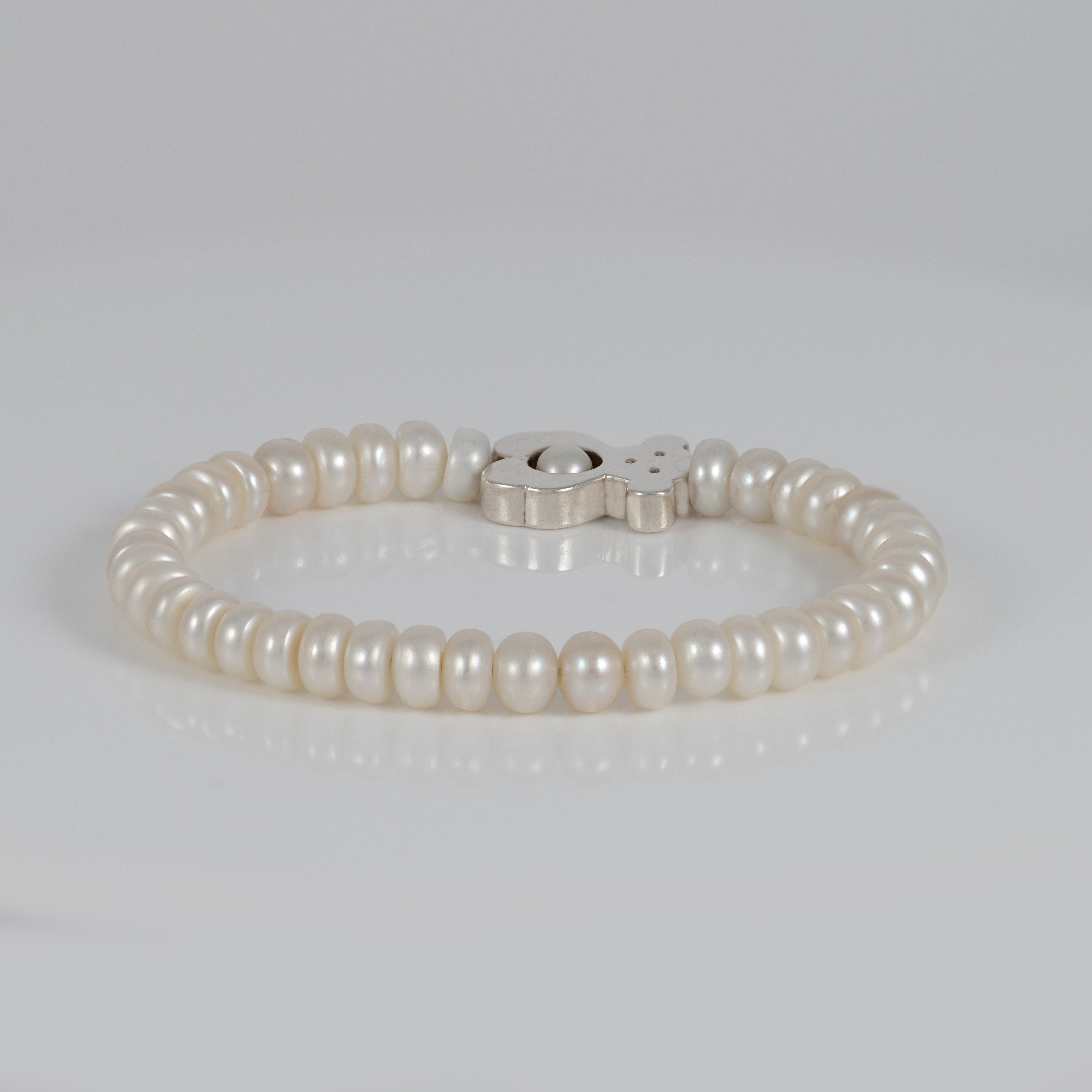 Pulsera Tous de perlas y plata 925  motivo oso Sweet Dolls