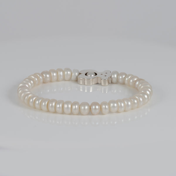 Pulsera Tous de perlas y plata 925  motivo oso Sweet Dolls
