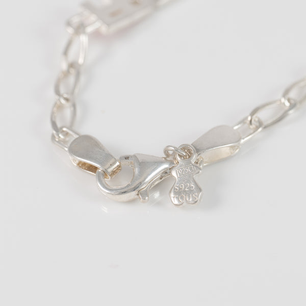 Pulsera Tous en plata 925 y esmalte Amor