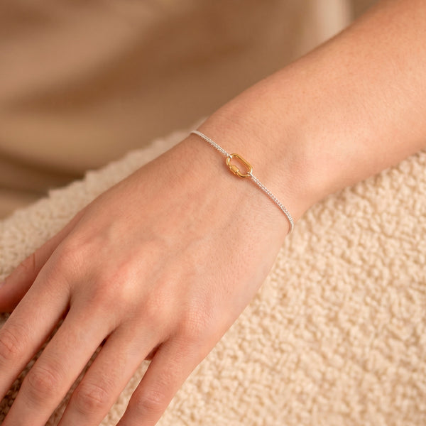 Pulsera Tous de Plata 925 con anilla Hold Oval