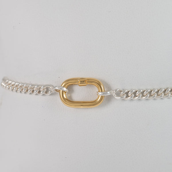 Pulsera Tous de Plata 925 con anilla Hold Oval