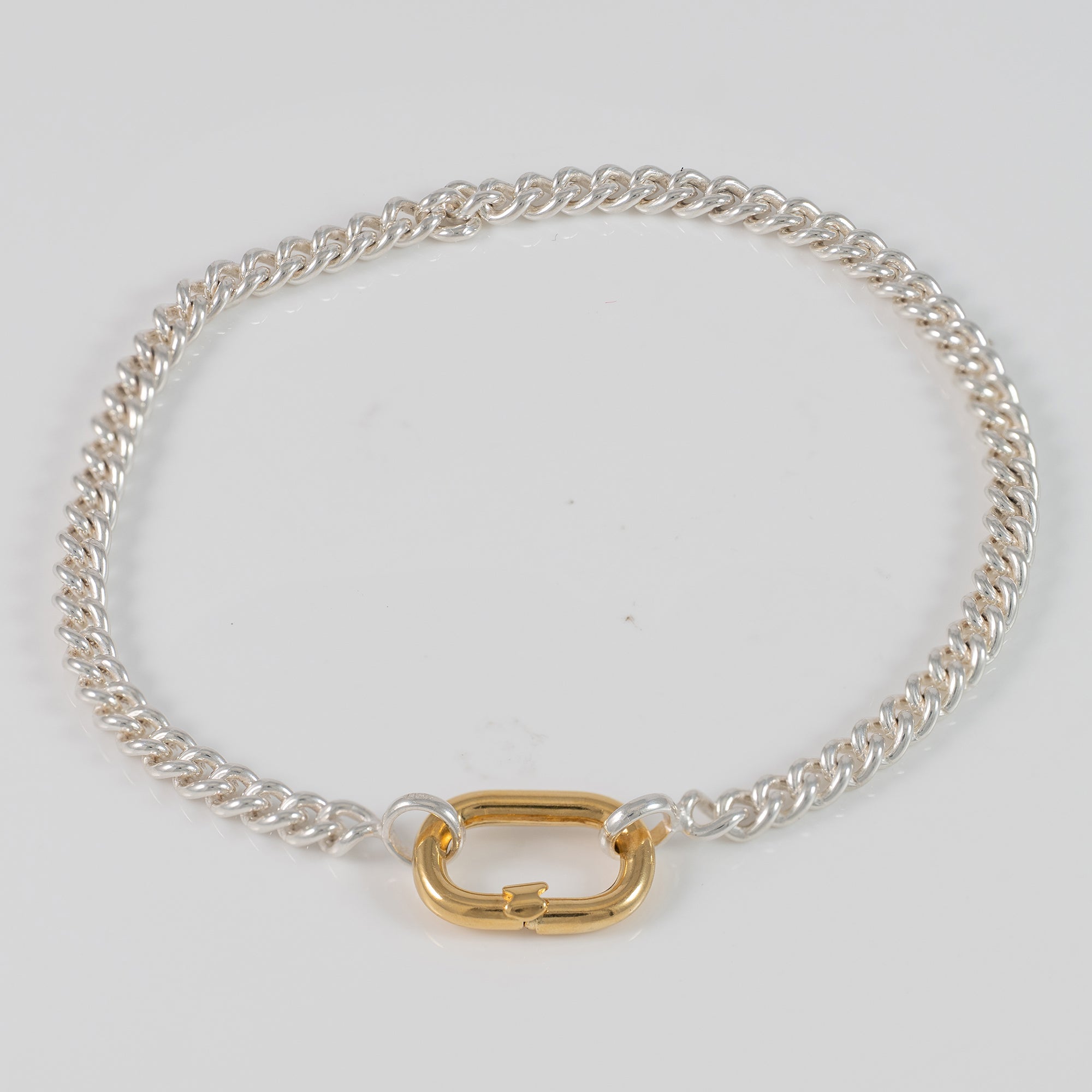 Pulsera Tous de Plata 925 con anilla Hold Oval
