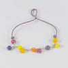 Pulsera Tous de plata 925, cristal de Murano y nylon lila Icon Glass