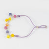 Pulsera Tous de plata 925, cristal de Murano y nylon lila Icon Glass