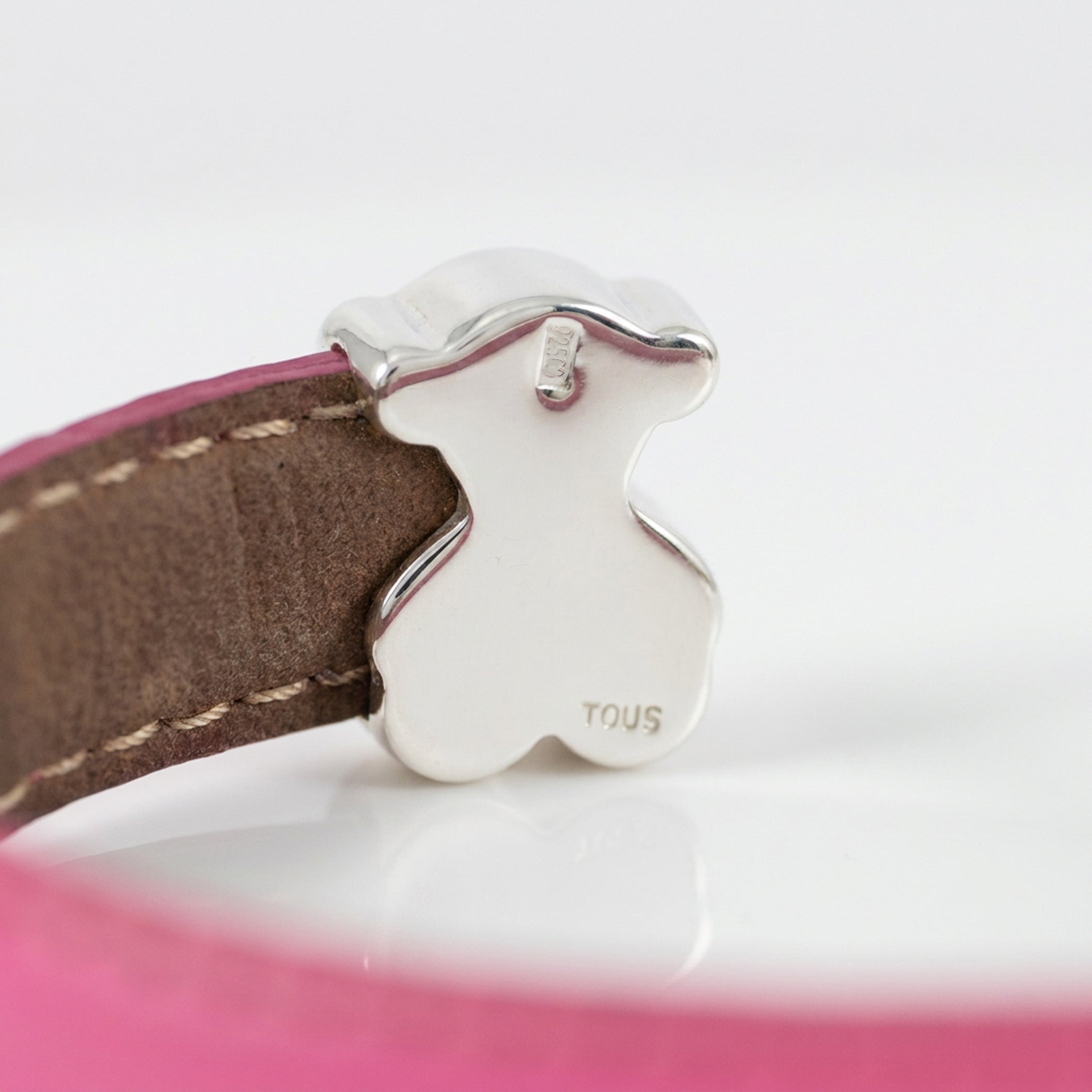 Pulsera Tous de Plata 925 y piel Sweet Dolls
