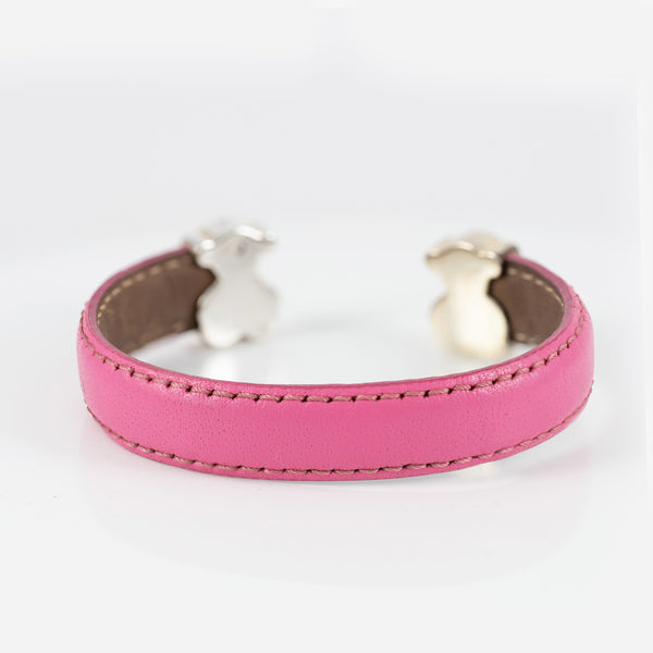 Pulsera Tous de Plata 925 y piel Sweet Dolls