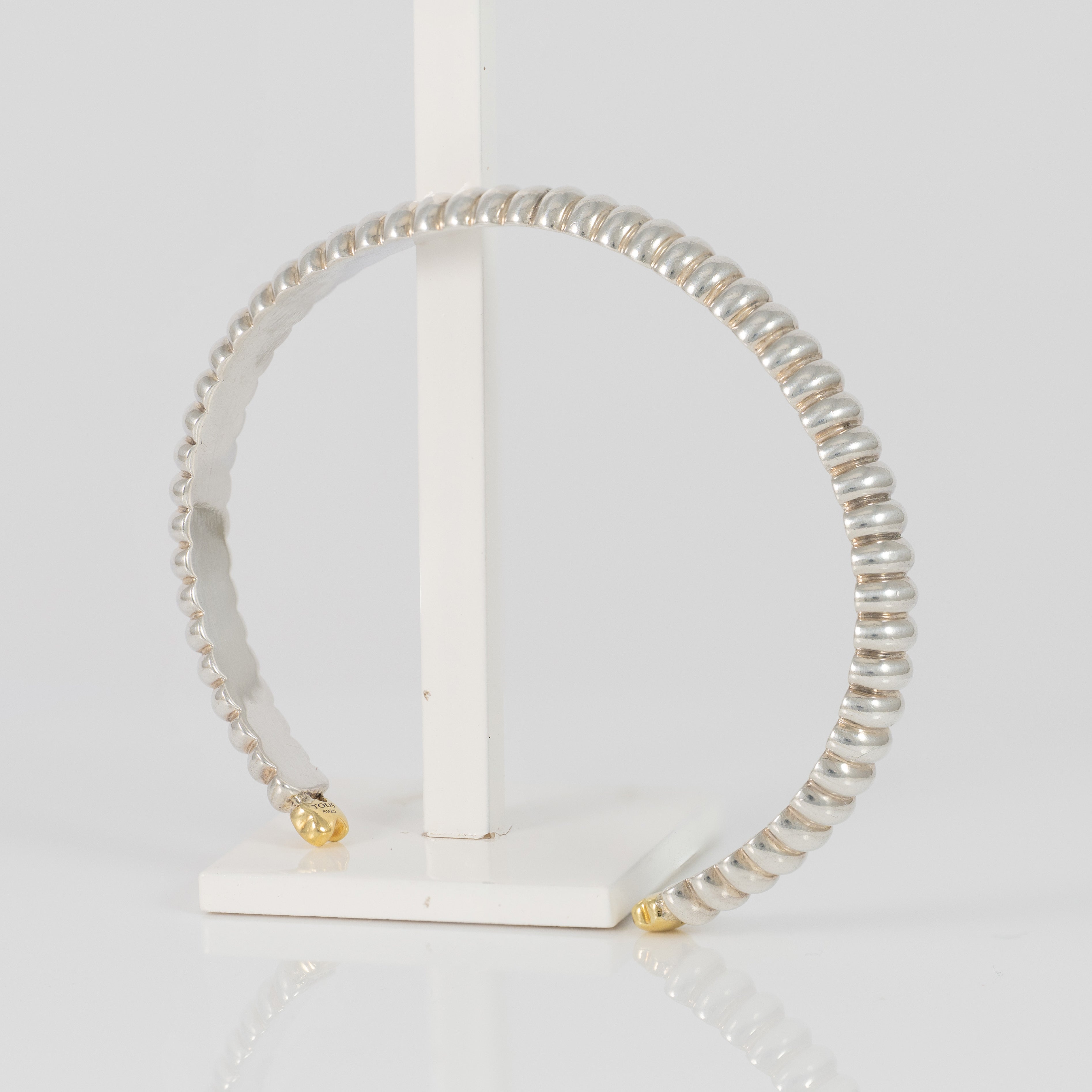 Pulsera Tous de plata 925 con oso de baño de oro 18 kt sobre plata Virtual Garden
