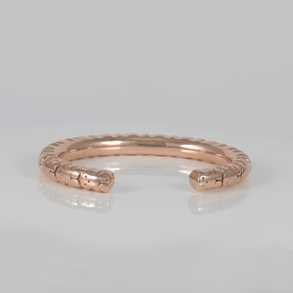 Pulsera Tous Straight XL con baño de oro rosa 18k sobre plata