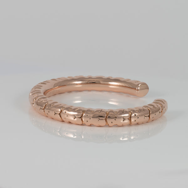 Pulsera Tous Straight XL con baño de oro rosa 18k sobre plata