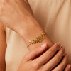 Pulsera Tous en Plata Vermeil Real Mix Leaf