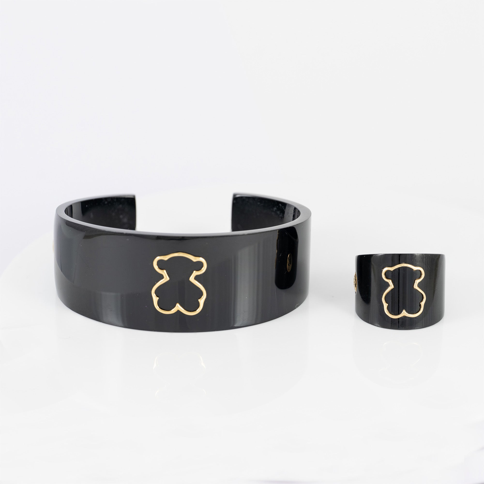 Pulsera esclava Tous de Resina con motivo oso en oro 18k