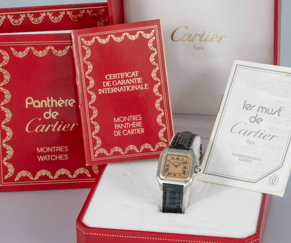 Cartier Panthere Quartz Steel and Gold Ref: 1057917