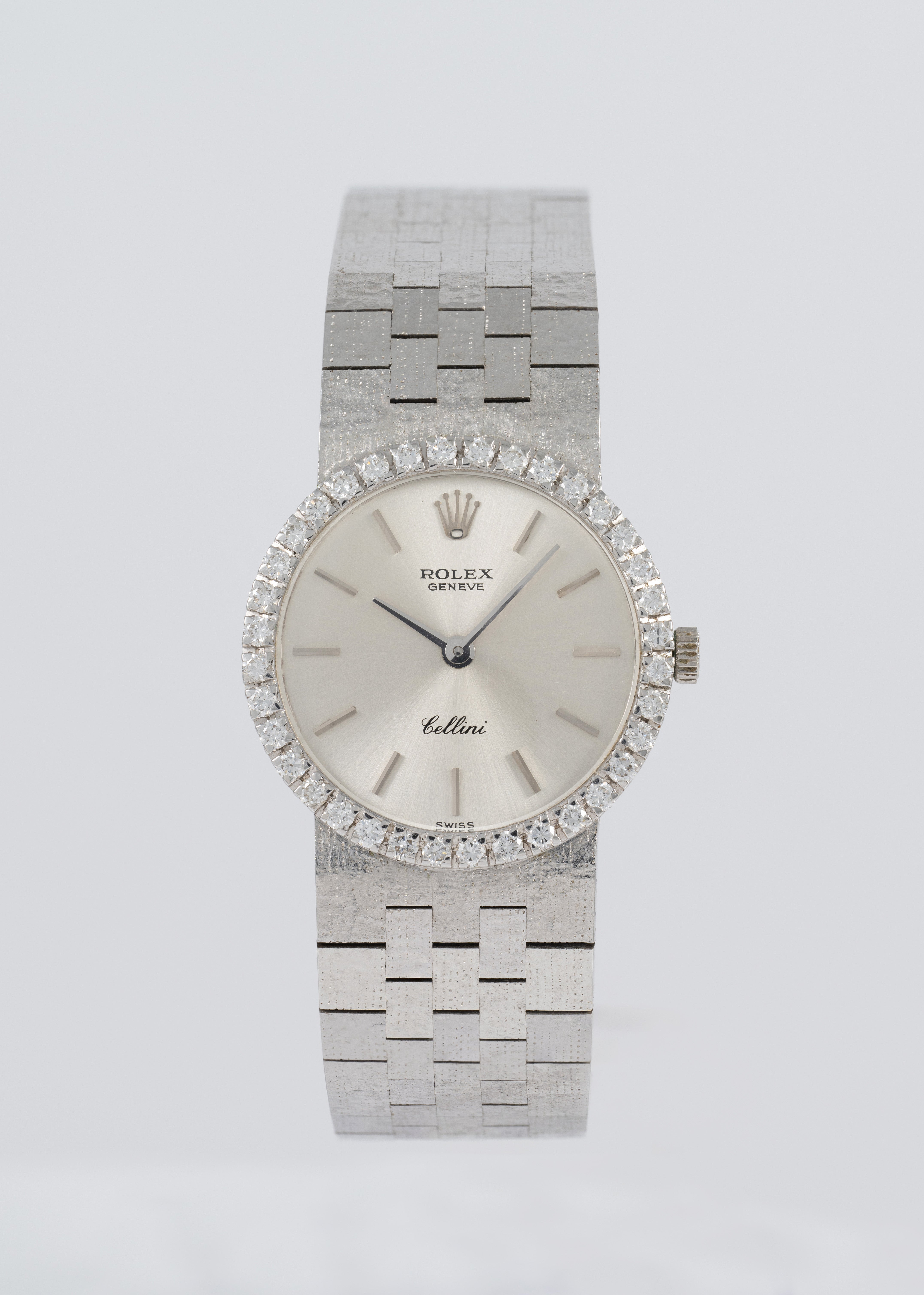 Rolex Cellini White Gold 18k and Diamonds Ref: 3753