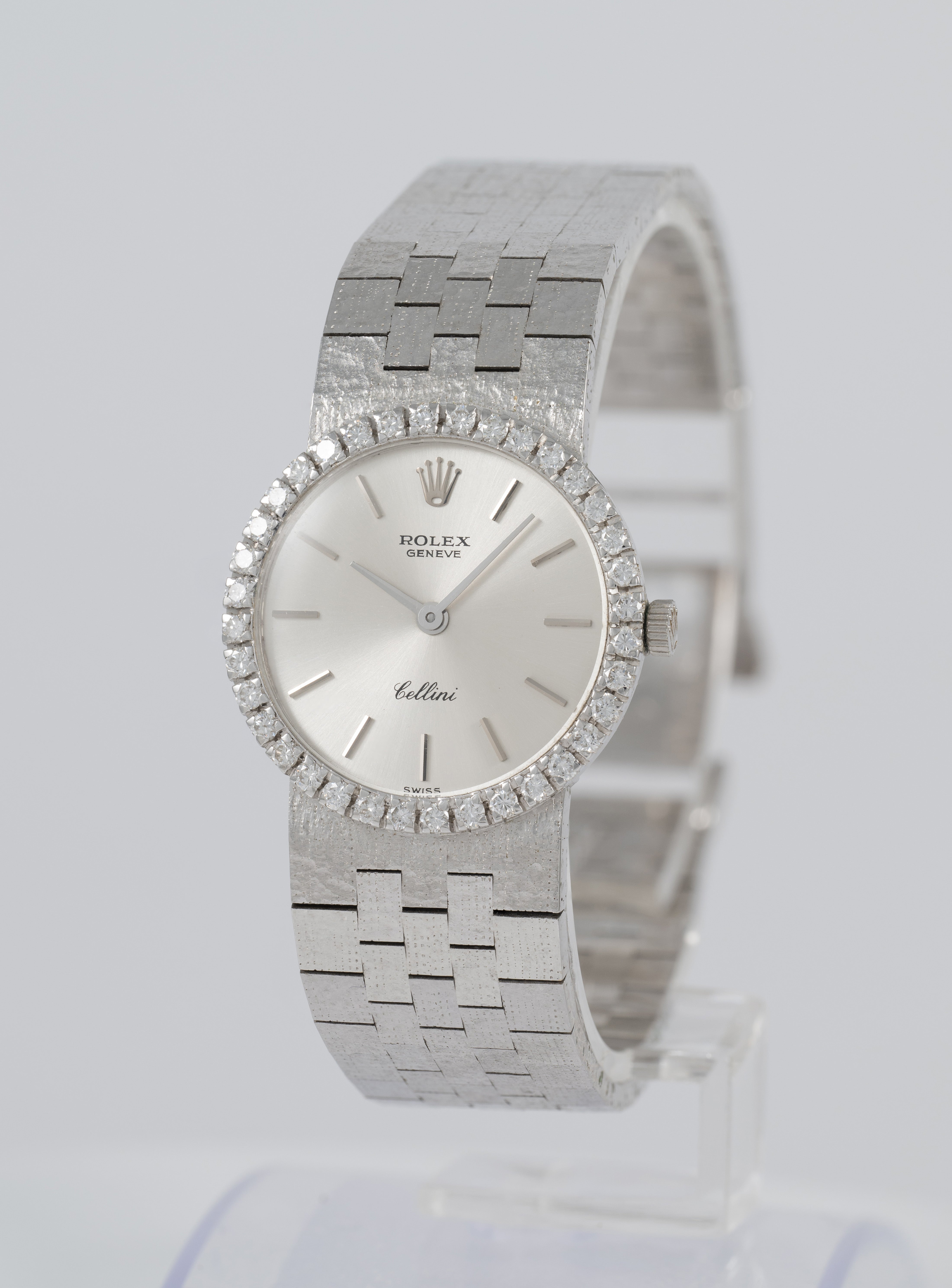 Rolex Cellini White Gold 18k and Diamonds Ref: 3753