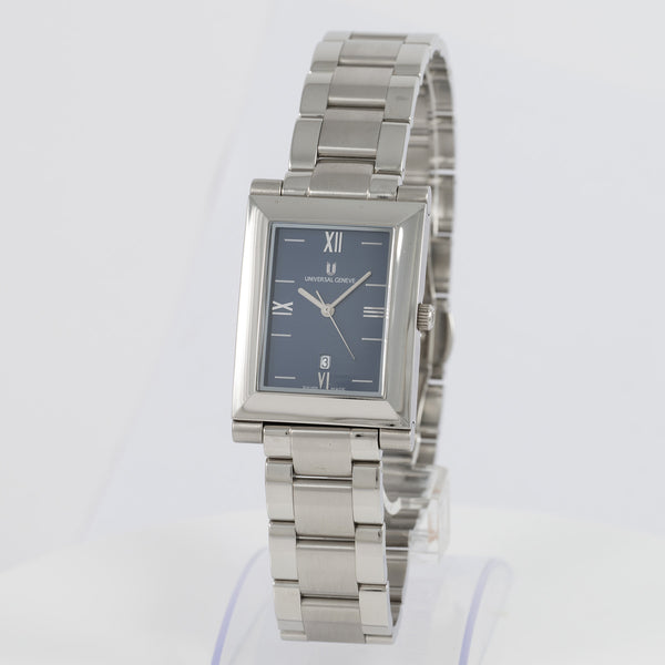 Universal Geneve Quartz Steel Blue Dial Ref: 845.225